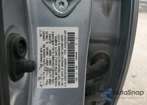 2017 Honda Civic Lx z USA, uszkodzony, nr VIN 2HGFC2F57HH569291